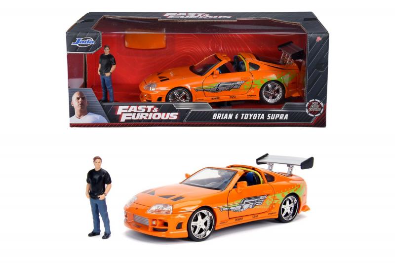 Rychle a zběsile auto 1995 Toyota Supra 1:24 + figurka Brian O’Conner